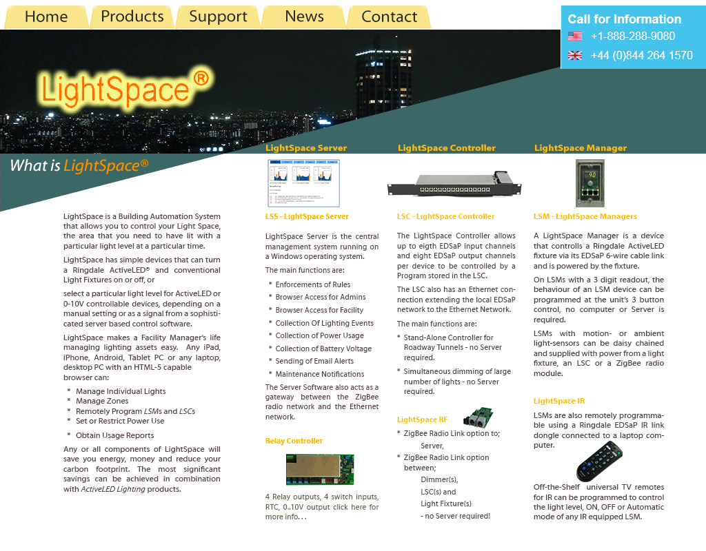 LightSpace(R) System Overview from Ringdale® - Building Automation Devices and Software