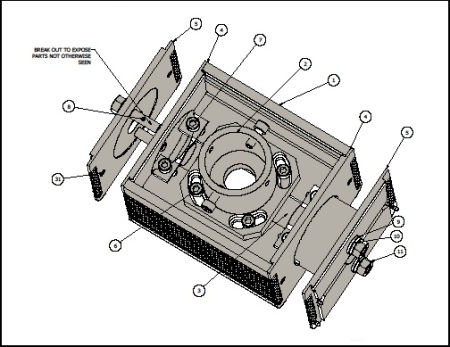 Dual Opposing Street Mount Drawing