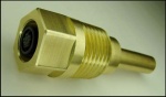 Temperature Sensor with 3/8 inch NPT thread, -55 to +125 deg.C, I2C bus, excludes cable